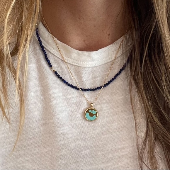 Turquoise Mosaic Necklace - Picture 2 of 4